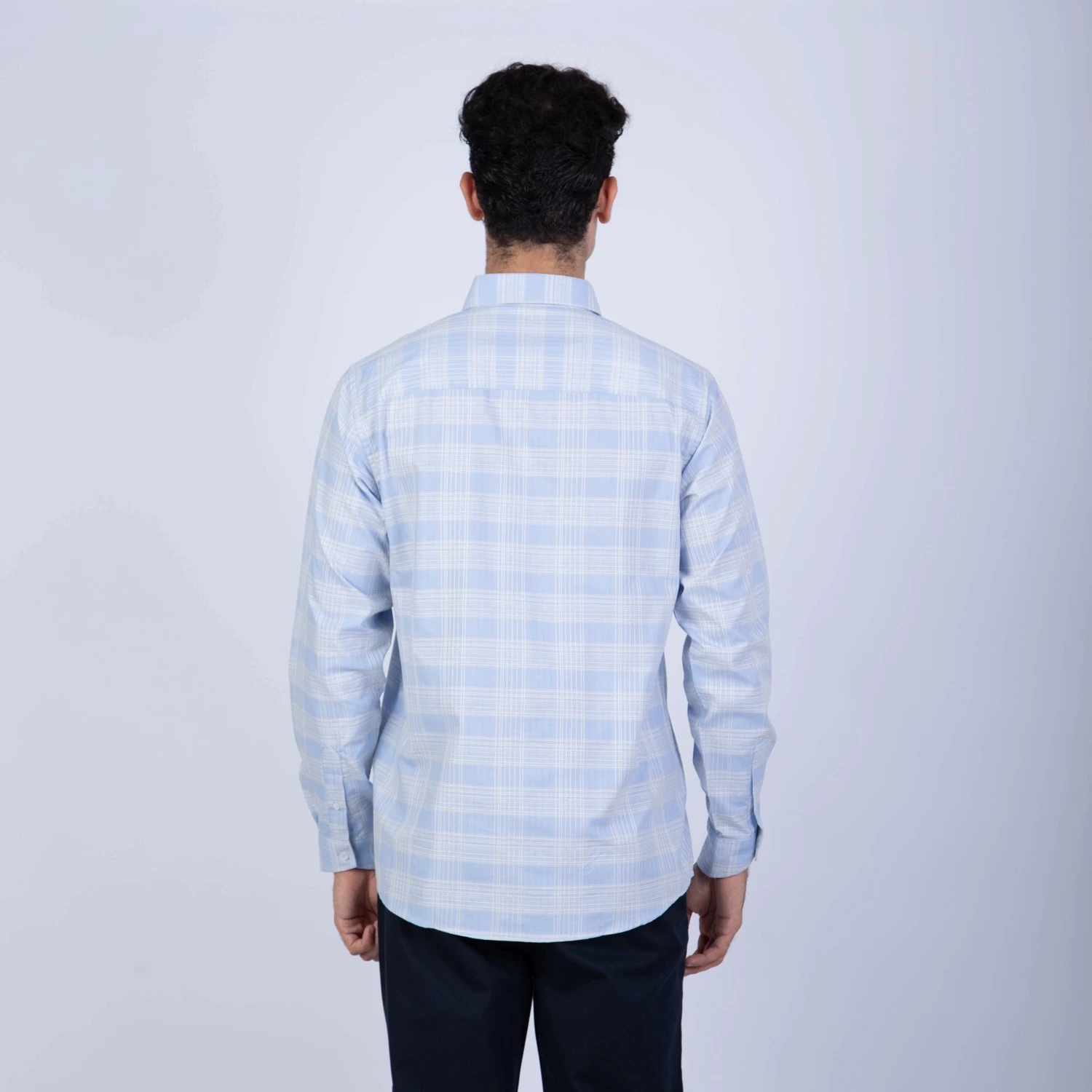 Camisa manga larga Etiqueta Azul con diseño frances vista 2