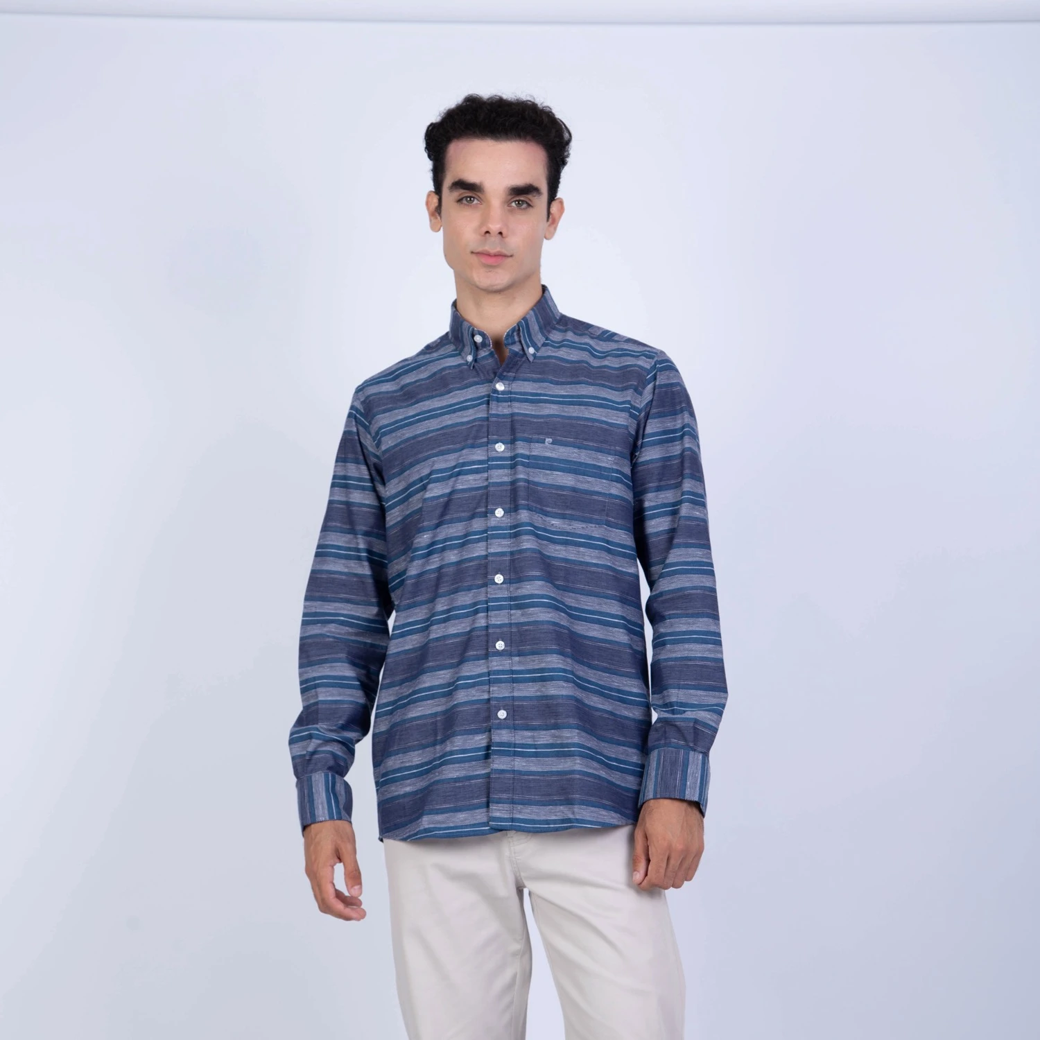 Camisa manga larga Etiqueta Azul vista 2