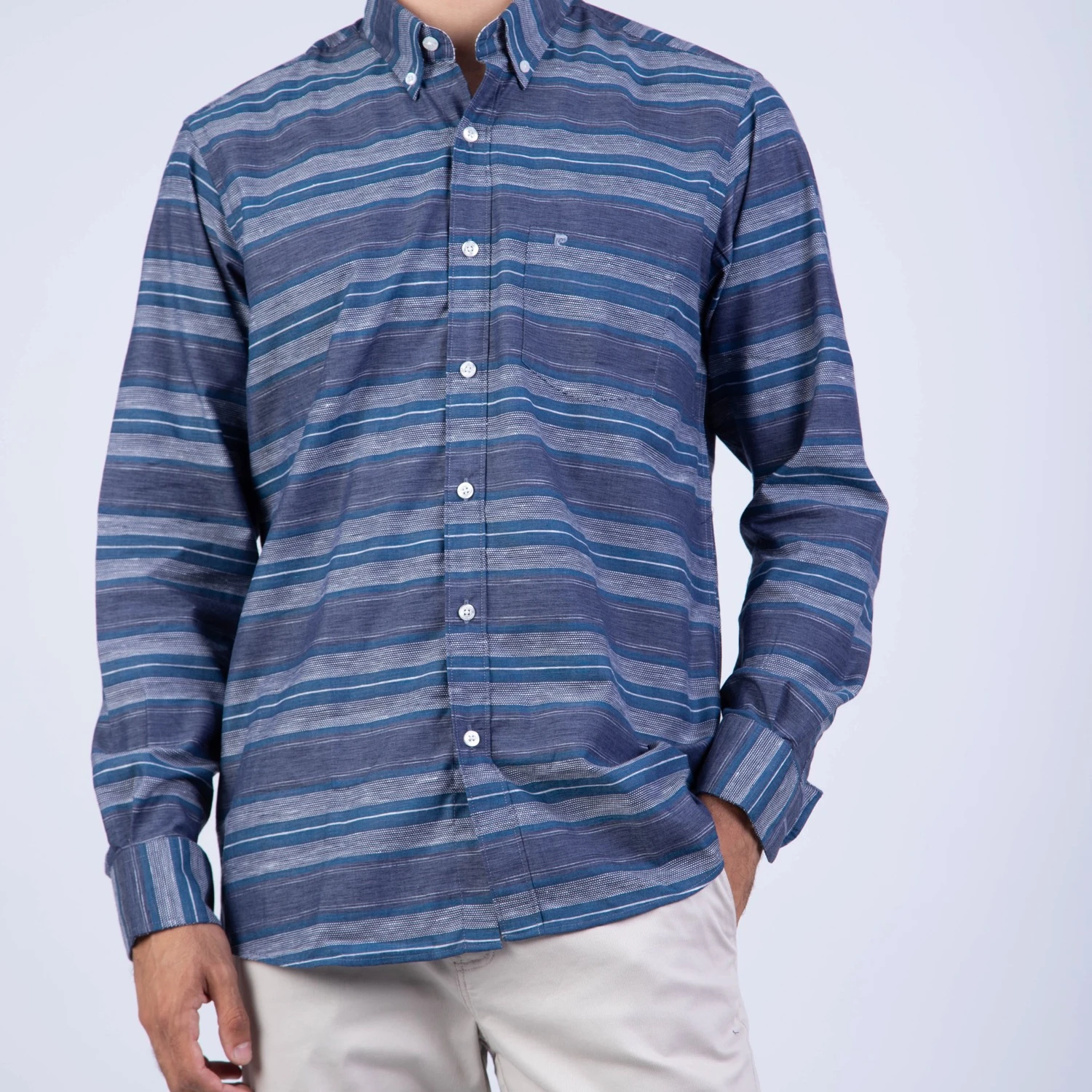 Camisa manga larga Etiqueta Azul vista 3