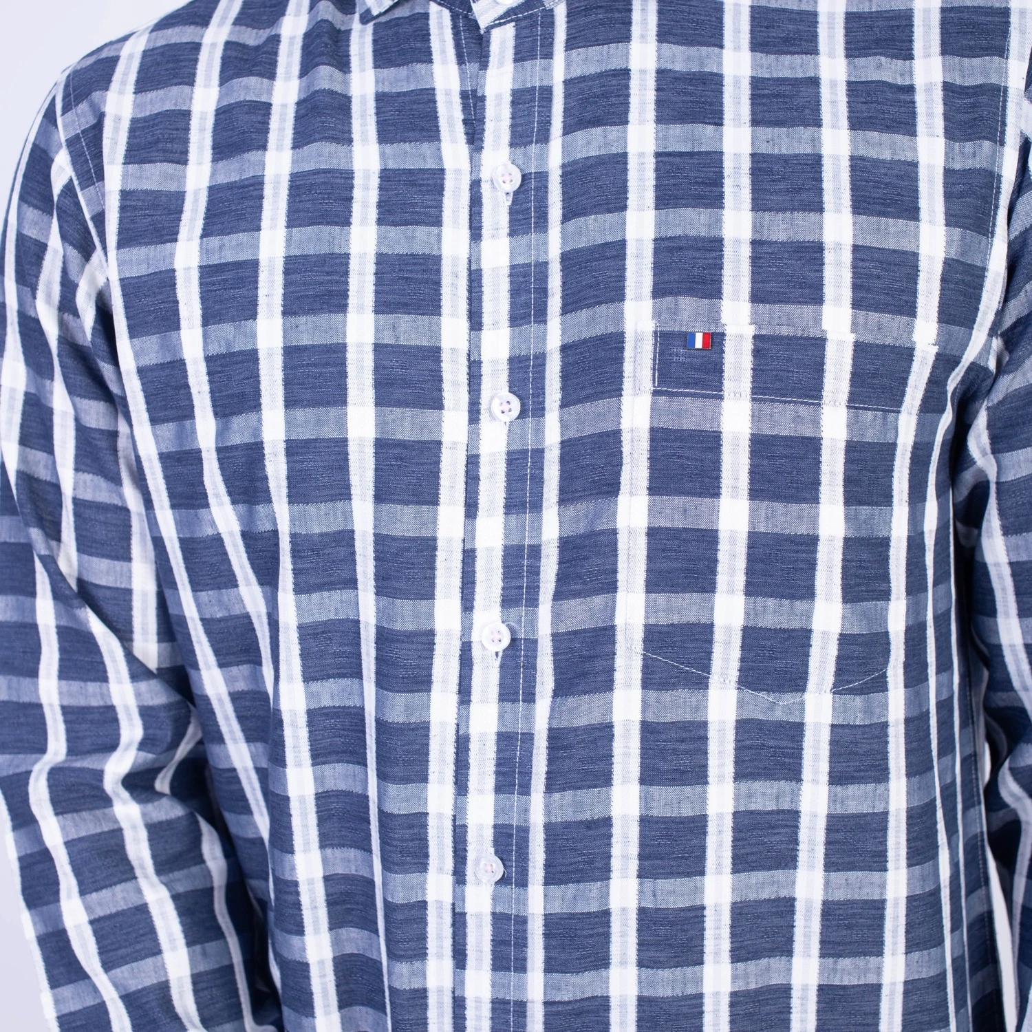 Camisa manga larga etiqueta lin italiano sport vista 2