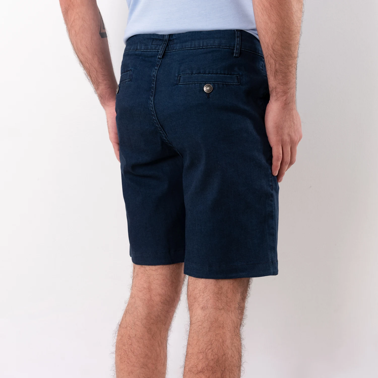 Bermuda Denim con diseño Francés vista 2