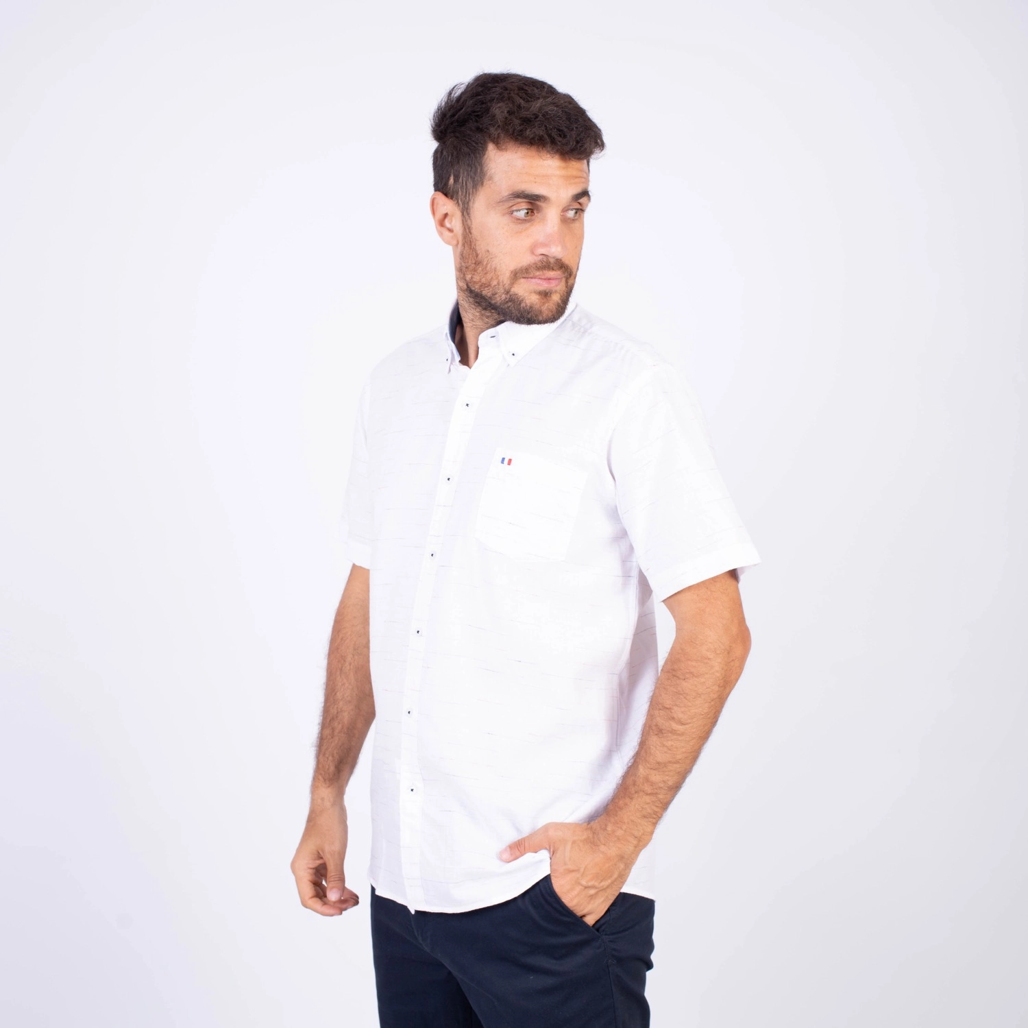Camisa manga corta Etiqueta Azul