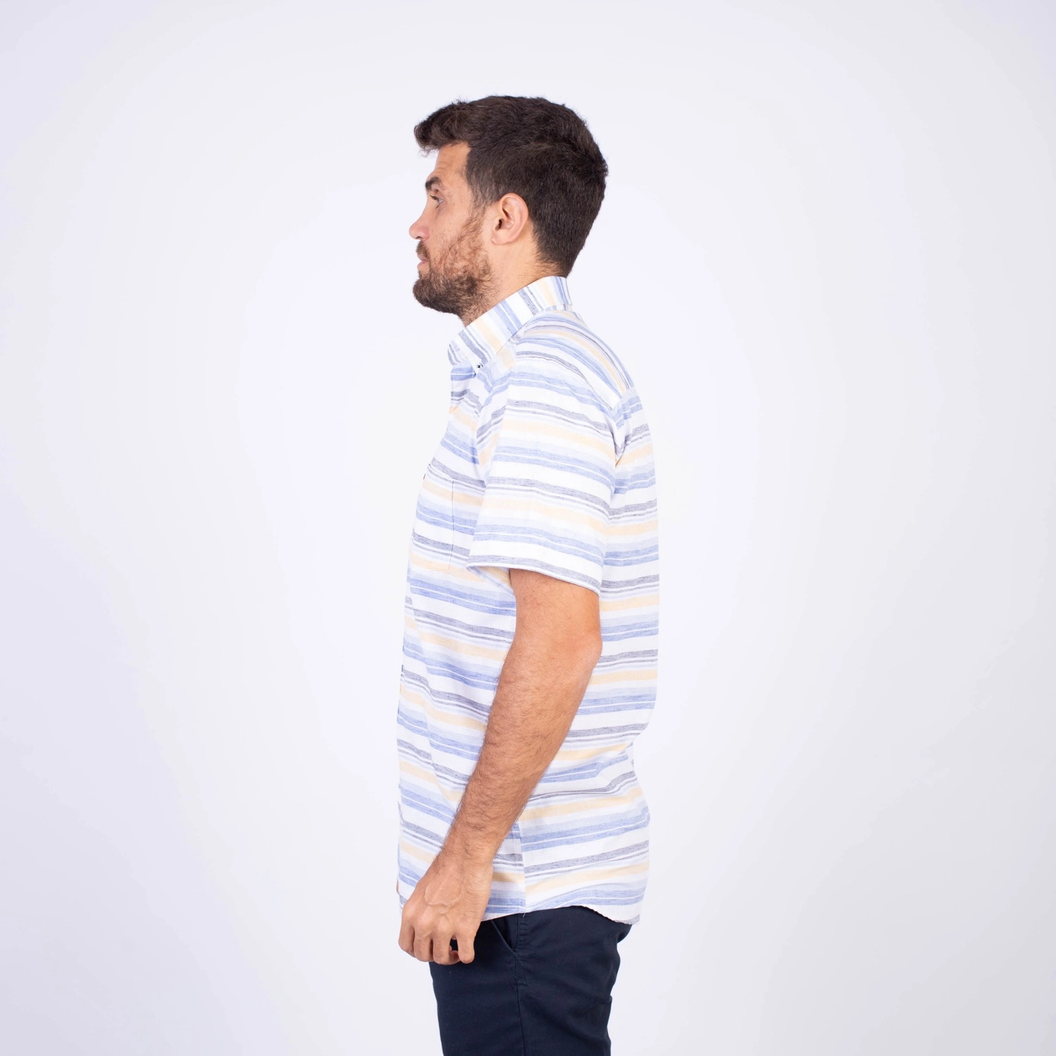 Camisa manga corta Etiqueta Azul con diseño Francés vista 2