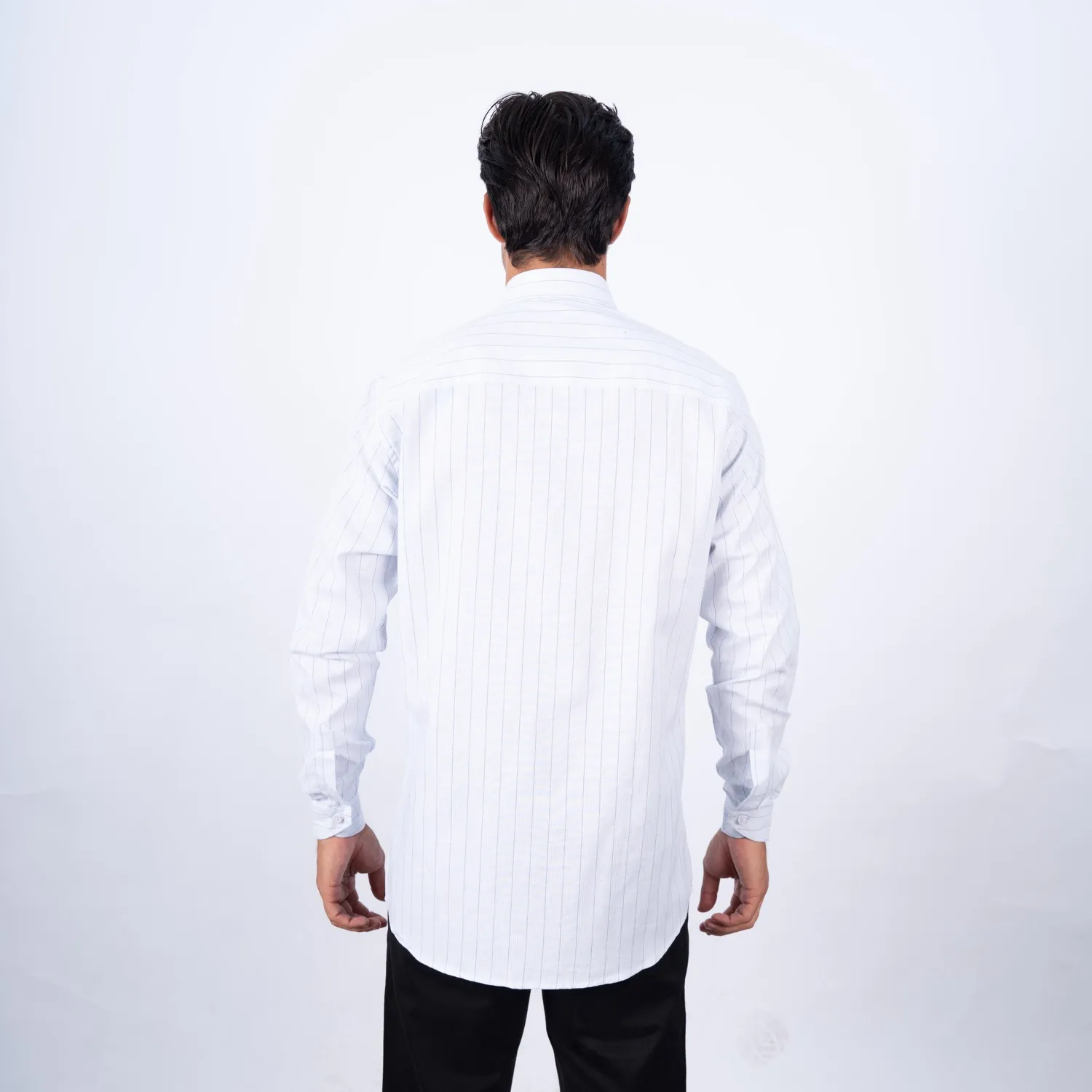 Camisa manga larga Sport con Cuello Frances Etiqueta tejido vista 3