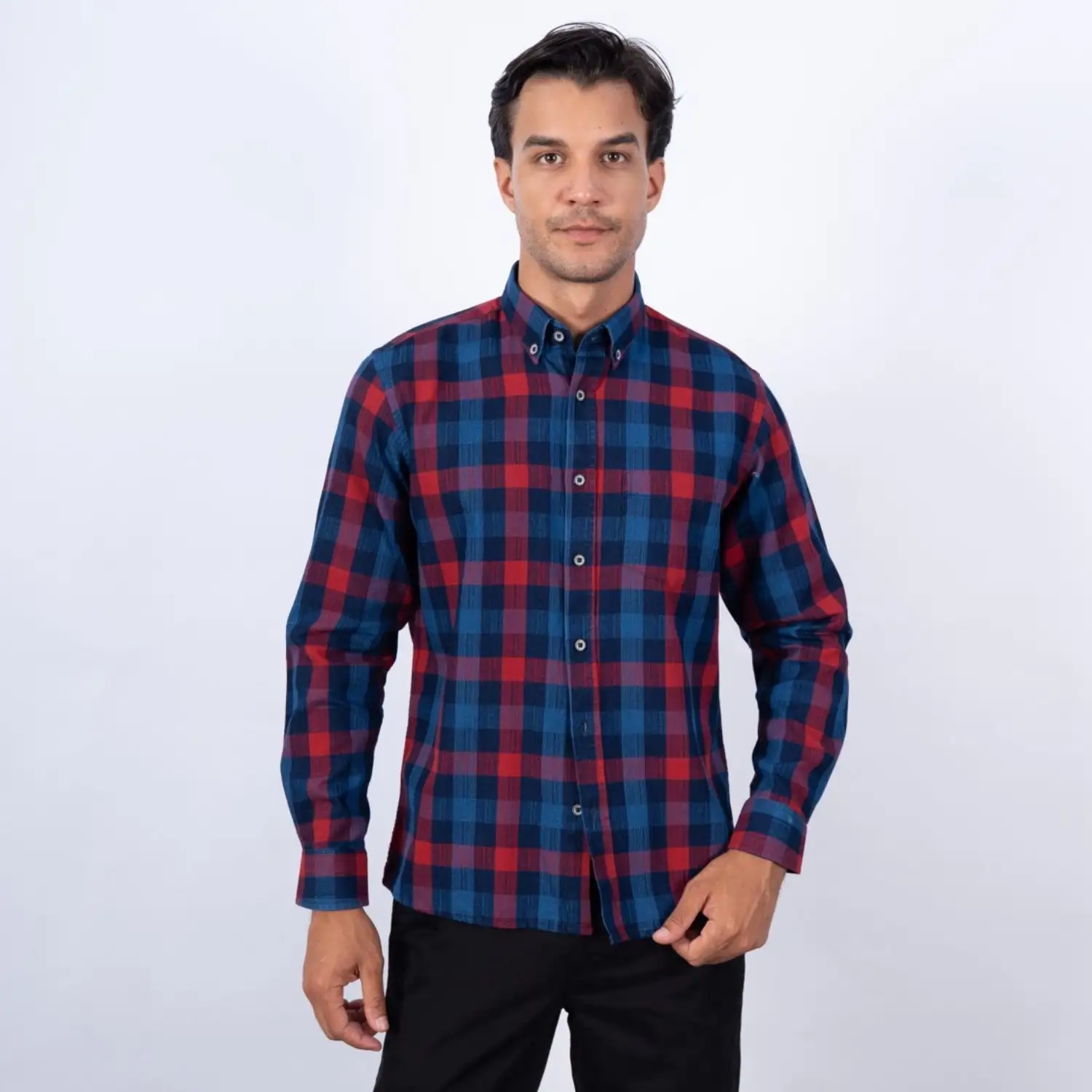 Camisa manga larga Etiqueta Pierre Cardin Jeans con diseño Francés
