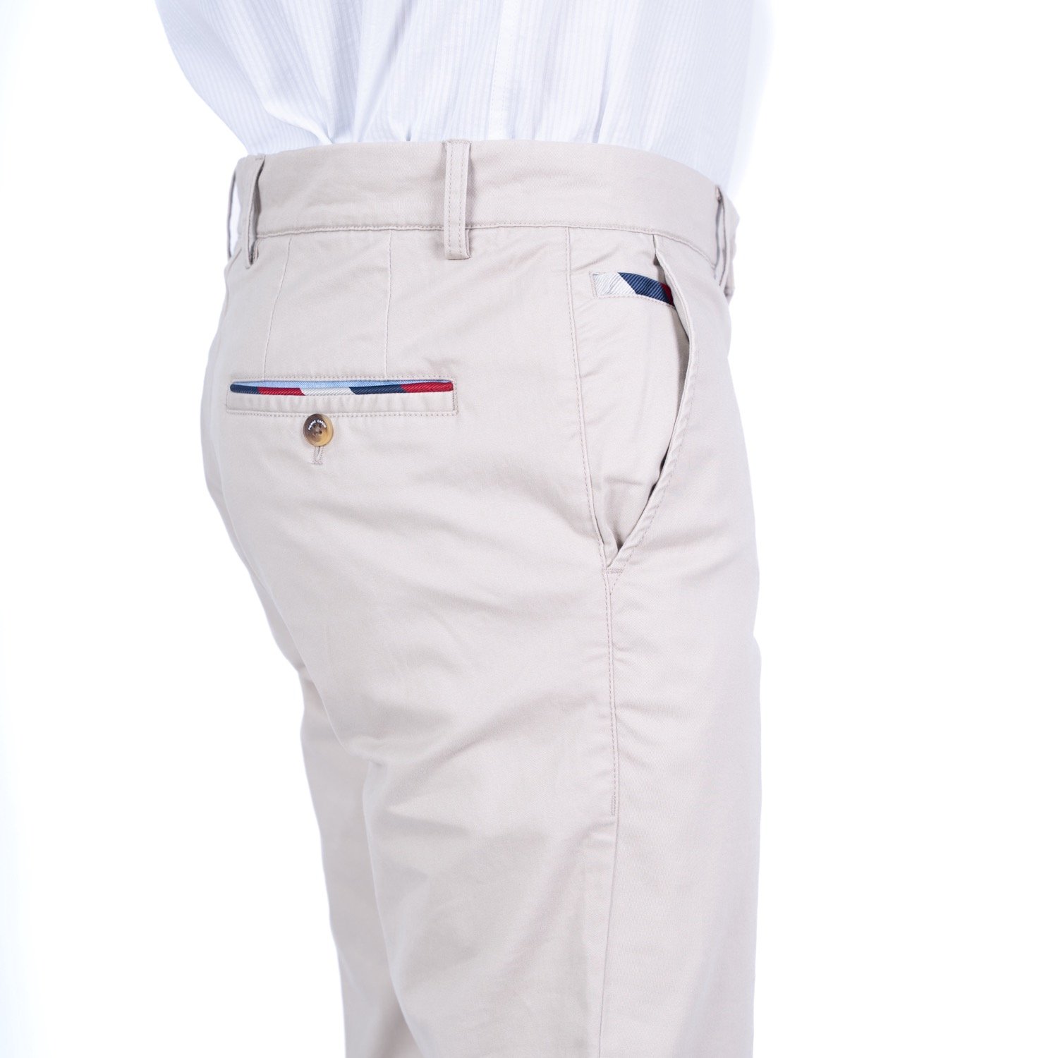 Pantalón de Drill stretch con diseño Francés vista 3