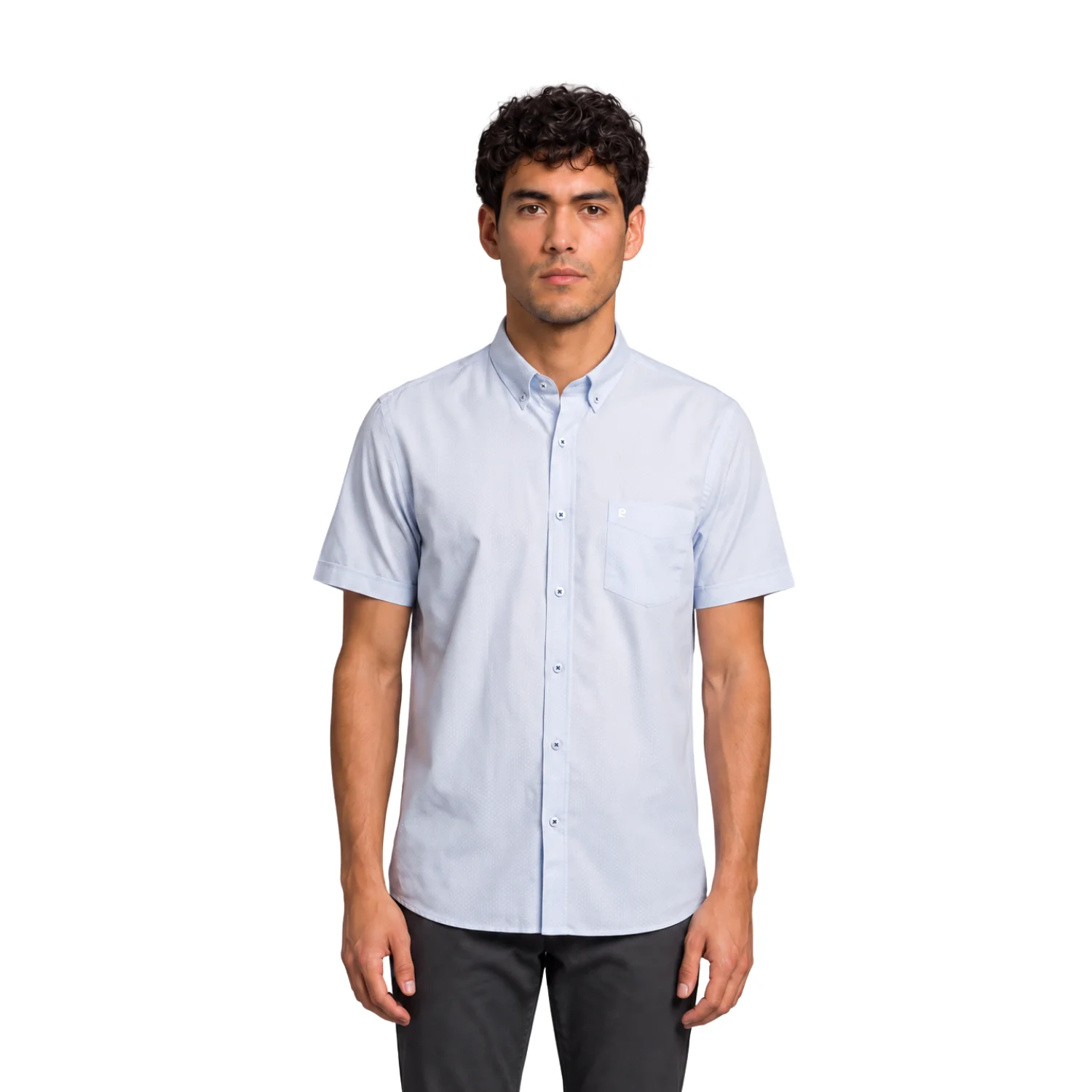 Camisa manga corta Estampada Etiqueta Azul con diseño Francés