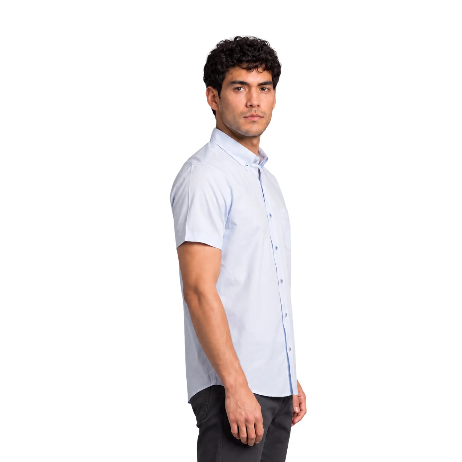 Camisa manga corta Estampada Etiqueta Azul con diseño Francés vista 3