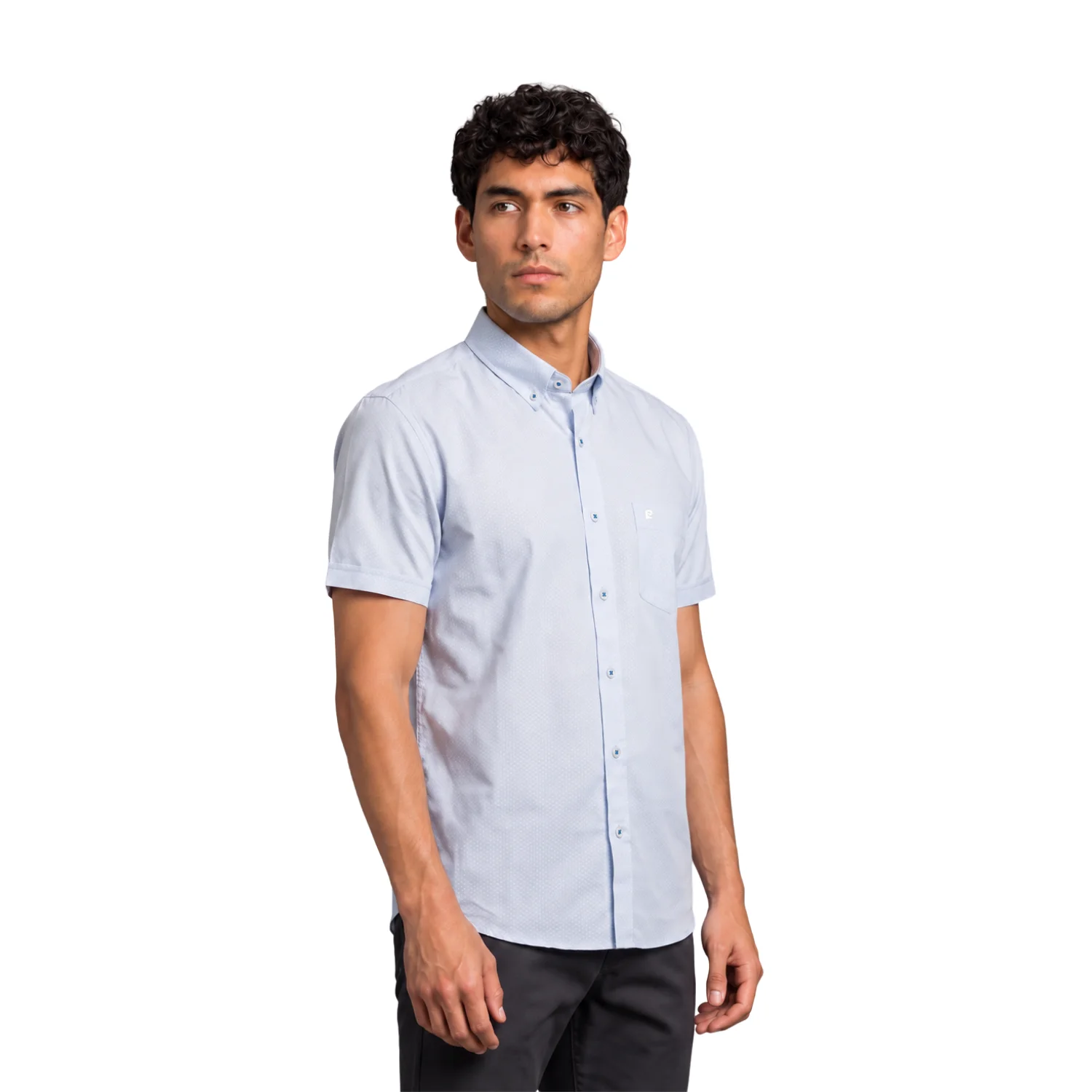 Camisa manga corta Estampada Etiqueta Azul con diseño Francés vista 2
