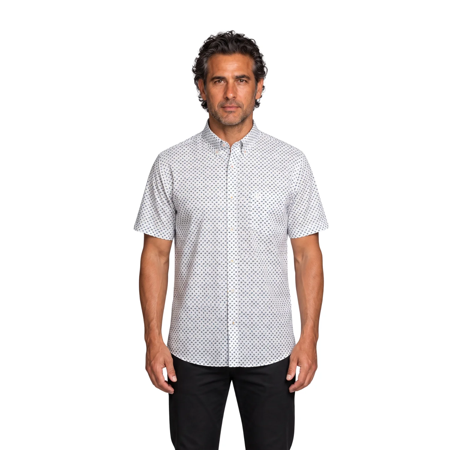 Camisa manga corta Estampada Etiqueta Azul con diseño Francé
