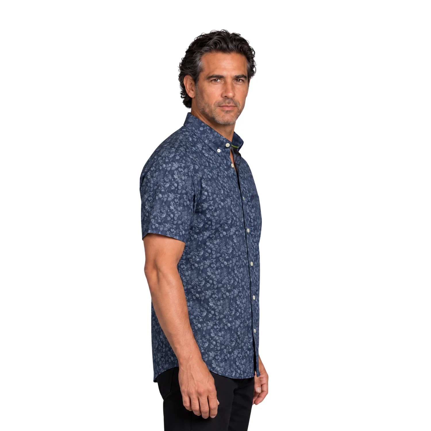 Camisa manga corta Estampada Etiqueta Azul con diseño Francés vista 3