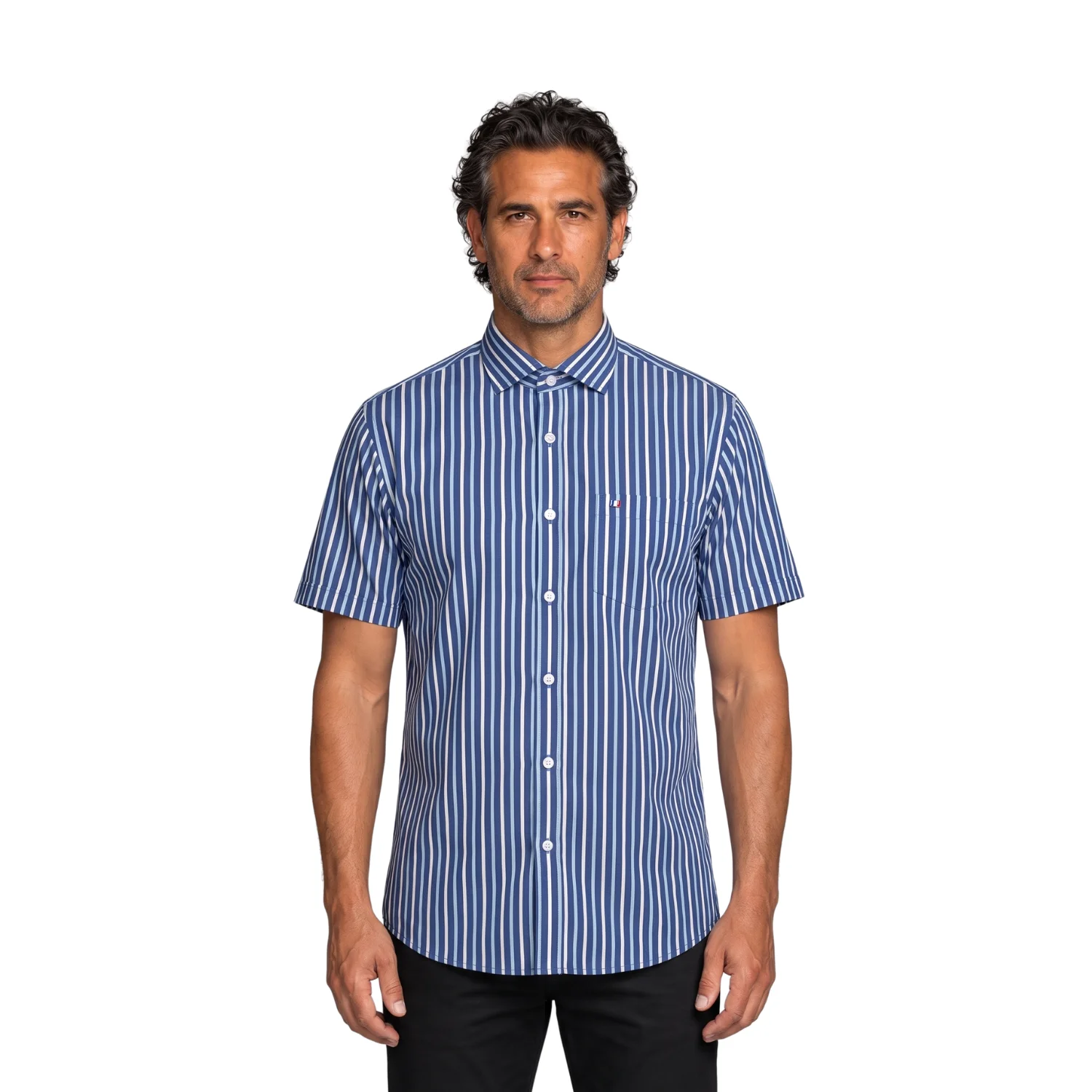 Camisa manga corta Etiqueta tejido